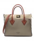 LOUIS VUITTONルイ ヴィトン）の古着「HIGH END LEATHERS オンマイサイド MM(ハイ　エンド　レザーズ　オンマイサイド　エムエム)」｜アイボリー×ベージュ