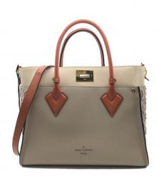LOUIS VUITTON（ルイ ヴィトン）の古着「HIGH END LEATHERS オンマイサイド MM(ハイ　エンド　レザーズ　オンマイサイド　エムエム)」｜アイボリー×ベージュ