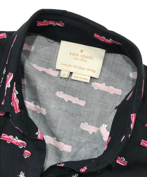 Kate Spade（ケイトスペード）Kate Spade (ケイトスペード) シャツワンピース ブラック サイズ:2の古着・服飾アイテム