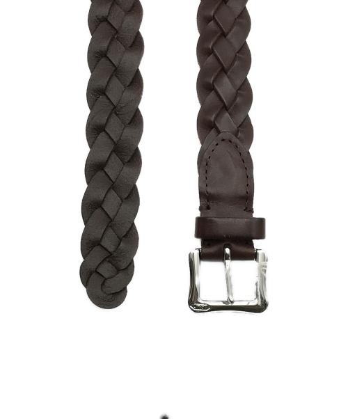 J&M DAVIDSON（ジェイ＆エム デヴィッドソン）J&M DAVIDSON (ジェイ＆エム デヴィッドソン) BEAMS (ビームス) レザーベルト ブラウンの古着・服飾アイテム