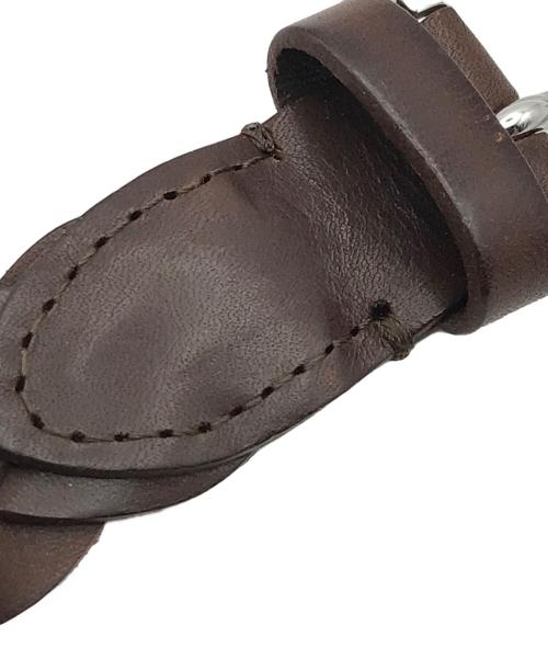 J&M DAVIDSON（ジェイ＆エム デヴィッドソン）J&M DAVIDSON (ジェイ＆エム デヴィッドソン) BEAMS (ビームス) レザーベルト ブラウンの古着・服飾アイテム