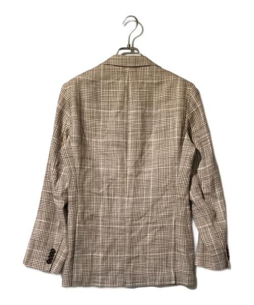 De Petrillo（デペトリロ）De Petrillo (デペトリロ) リネンシルクブレンド2Ｂジャケット ベージュ サイズ:42の古着・服飾アイテム