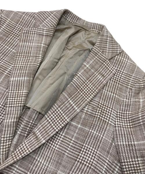 De Petrillo（デペトリロ）De Petrillo (デペトリロ) リネンシルクブレンド2Ｂジャケット ベージュ サイズ:42の古着・服飾アイテム