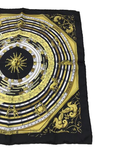 HERMES（エルメス）HERMES (エルメス) シルクスカーフ/カレ40 ブラックの古着・服飾アイテム