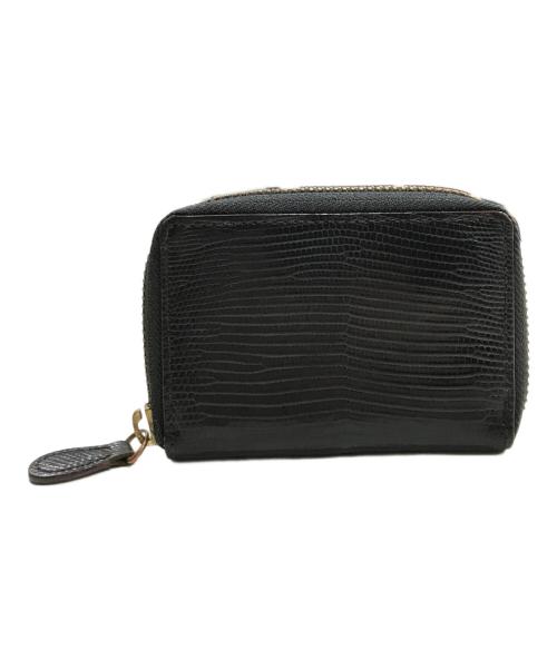 GANZO（ガンゾ）GANZO (ガンゾ) リザードレザーミニウォレット ブラックの古着・服飾アイテム