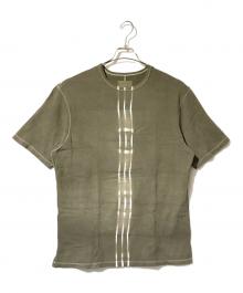 yokosakamoto（ヨウコサカモト）の古着「ステッチビッグtシャツ」｜カーキ