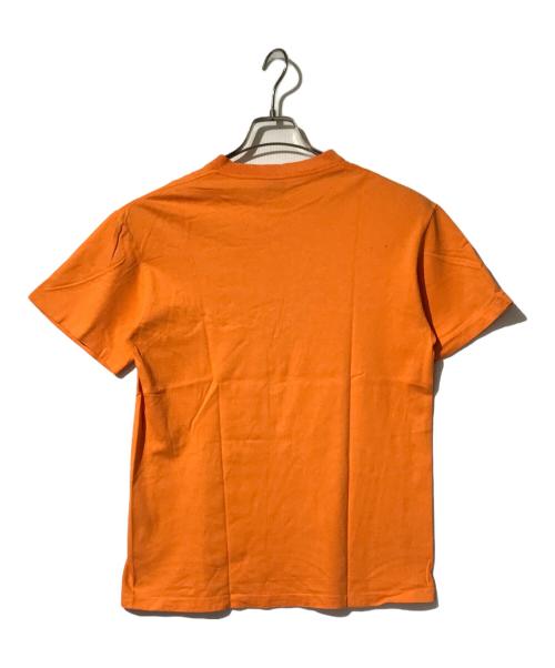 stussy（ステューシー）stussy (ステューシー) ロゴプリントTシャツ オレンジ サイズ:Mの古着・服飾アイテム