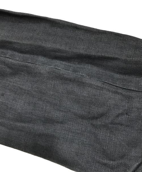 EMPORIO ARMANI（エンポリオ アルマーニ）EMPORIO ARMANI (エンポリオアルマーニ) リネンプルオーバーパーカー ブラック サイズ:表記無しの古着・服飾アイテム