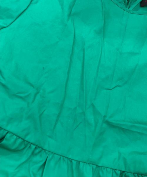 TOMORROW LAND collection（トゥモローランドコレクション）TOMORROW LAND collection (トゥモローランドコレクション) ドッピオタイプライター バックリボンワンピース グリーン サイズ:36の古着・服飾アイテム