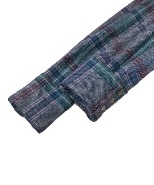 SUGAR CANE（シュガーケーン）SUGAR CANE (シュガーケーン) チェックウエスタンシャツ ブルー サイズ:Lの古着・服飾アイテム