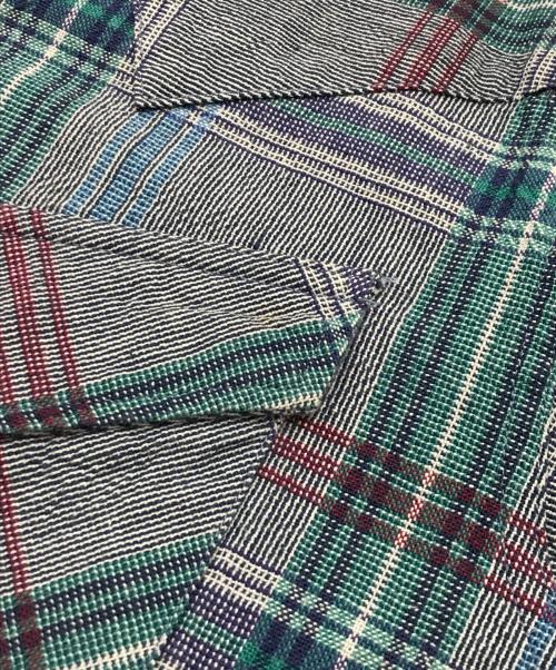 SUGAR CANE（シュガーケーン）SUGAR CANE (シュガーケーン) チェックウエスタンシャツ ブルー サイズ:Lの古着・服飾アイテム