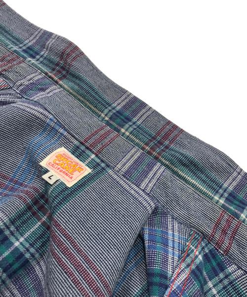 SUGAR CANE（シュガーケーン）SUGAR CANE (シュガーケーン) チェックウエスタンシャツ ブルー サイズ:Lの古着・服飾アイテム