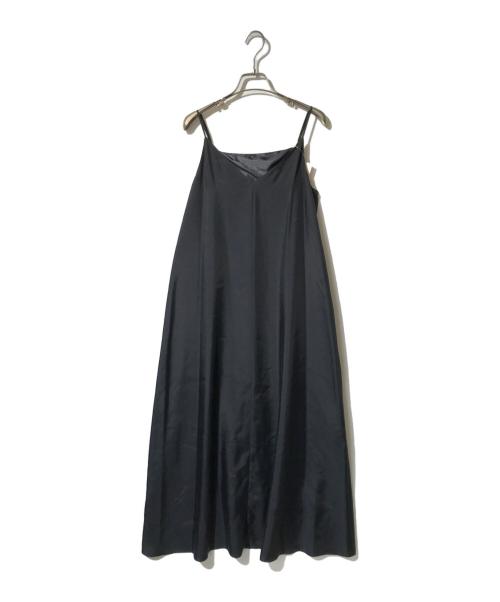 Noble（ノーブル）Noble (ノーブル) ビンテージツイルコンフォータブルキャミワンピース ブラック サイズ:FREEの古着・服飾アイテム