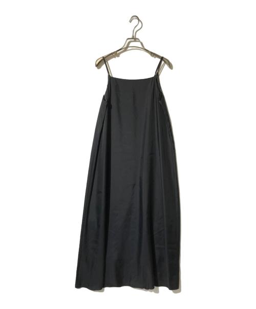 Noble（ノーブル）Noble (ノーブル) ビンテージツイルコンフォータブルキャミワンピース ブラック サイズ:FREEの古着・服飾アイテム
