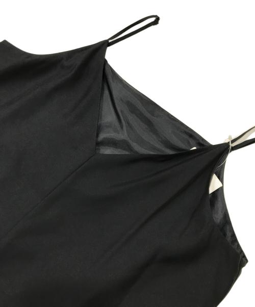 Noble（ノーブル）Noble (ノーブル) ビンテージツイルコンフォータブルキャミワンピース ブラック サイズ:FREEの古着・服飾アイテム