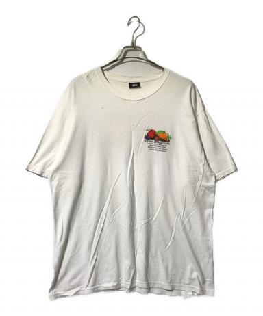 中古・古着通販】stussy (ステューシー) プリントTシャツ ホワイト