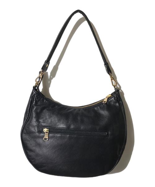 russet（ラシット）russet (ラシット) ハーフムーンショルダーバッグ ブラックの古着・服飾アイテム