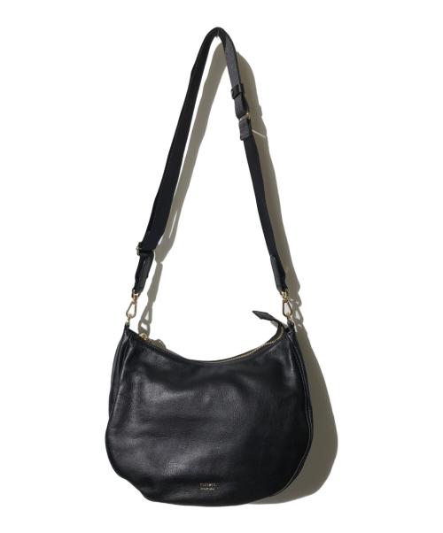 russet（ラシット）russet (ラシット) ハーフムーンショルダーバッグ ブラックの古着・服飾アイテム