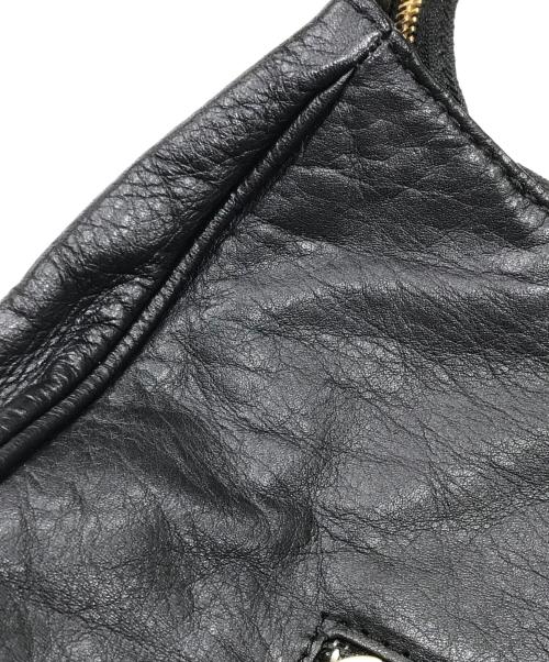 russet（ラシット）russet (ラシット) ハーフムーンショルダーバッグ ブラックの古着・服飾アイテム