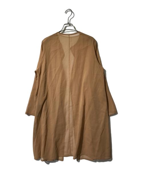 mikako nakamura（ミカコ ナカムラ）mikako nakamura (ミカコ ナカムラ) シアーロングカーディガン ブラウン サイズ:38の古着・服飾アイテム