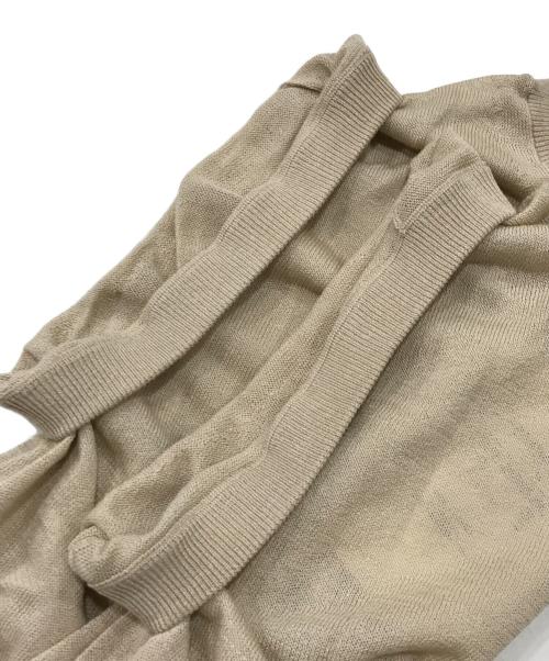 l'heritage martinique（レリタージュ マルティニーク）l'heritage martinique (レリタージュ マルティニーク) シルクブレンドノースリーブニット ベージュ サイズ:FREEの古着・服飾アイテム