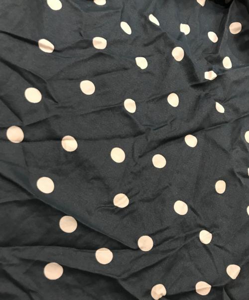 BALLSEY（ボールジィ）BALLSEY (ボールジィ) ドットプリント パフスリーブブラウス ブラック サイズ:36の古着・服飾アイテム