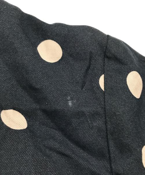 BALLSEY（ボールジィ）BALLSEY (ボールジィ) ドットプリント パフスリーブブラウス ブラック サイズ:36の古着・服飾アイテム