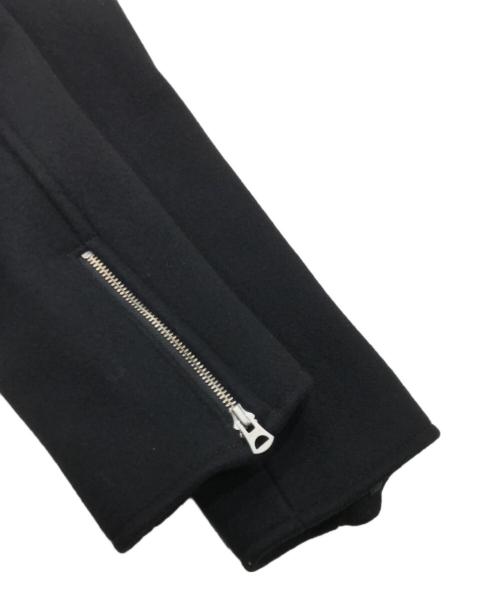 Mr.Gentleman（ミスタージェントルマン）Mr.Gentleman (ミスタージェントルマン) ウールライダースPコート ブラック サイズ:Mの古着・服飾アイテム