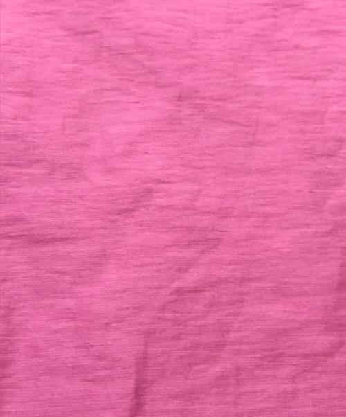 EDIFICE（エディフィス）EDIFICE (エディフィス) シアー リネン レギュラーカラーシャツ ピンク サイズ:Lの古着・服飾アイテム