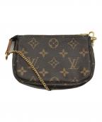 LOUIS VUITTONルイ ヴィトン）の古着「ポシェット/モノグラム/ミニ・ポシェット・アクセソワール」｜ブラウン