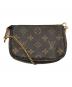 LOUIS VUITTON（ルイ ヴィトン）の古着「ポシェット/モノグラム/ミニ・ポシェット・アクセソワール」｜ブラウン