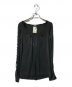 DOLCE & GABBANAドルチェ＆ガッバーナ）の古着「切替ブラウス」｜ブラック