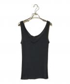 GUCCIグッチ）の古着「レーヨンタンクトップ」｜ブラック