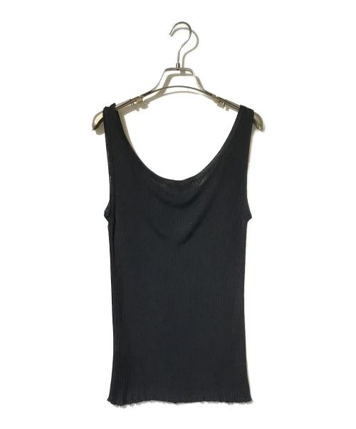 GUCCI（グッチ）GUCCI (グッチ) レーヨンタンクトップ ブラック サイズ:38の古着・服飾アイテム