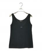 GUCCIグッチ）の古着「ブランドロゴタンクトップ」｜ブラック
