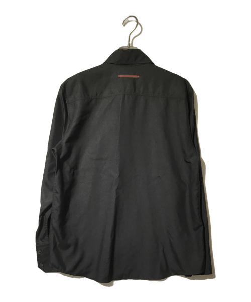 GUCCI（グッチ）GUCCI (グッチ) ロングスリーブシャツ/シルクシャツ ブラック サイズ:40の古着・服飾アイテム