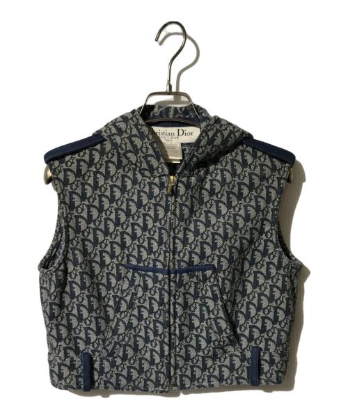 Christian Dior（クリスチャン ディオール）Christian Dior (クリスチャン ディオール) トロッター柄ベスト ネイビー サイズ:36の古着・服飾アイテム