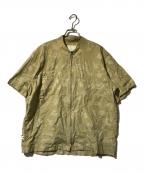 UNDERCOVERアンダーカバー）の古着「ジップシャツ」｜ベージュ