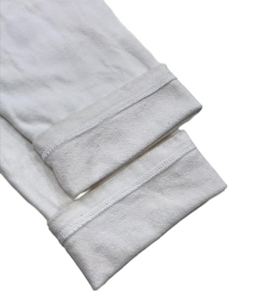 GROUND Y（グラウンドワイ）GROUND Y (グラウンドワイ) デニム切替デザイン長袖Tシャツ ホワイト サイズ:34の古着・服飾アイテム