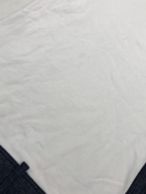 GROUND Y（グラウンドワイ）GROUND Y (グラウンドワイ) デニム切替デザイン長袖Tシャツ ホワイト サイズ:34の古着・服飾アイテム