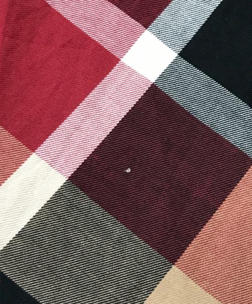 BLUE LABEL CRESTBRIDGE（ブルーレーベルクレストブリッジ）BLUE LABEL CRESTBRIDGE (ブルーレーベルクレストブリッジ) 切替チェックロングスカート ブラック サイズ:38の古着・服飾アイテム