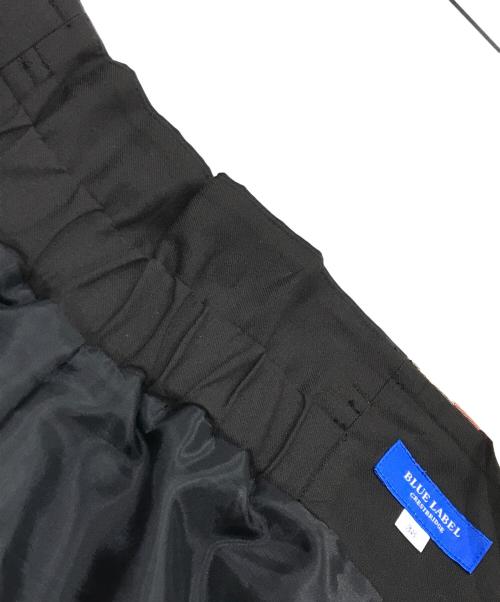 BLUE LABEL CRESTBRIDGE（ブルーレーベルクレストブリッジ）BLUE LABEL CRESTBRIDGE (ブルーレーベルクレストブリッジ) 切替チェックロングスカート ブラック サイズ:38の古着・服飾アイテム
