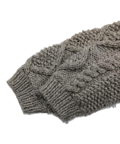 KAGURE（カグレ）KAGURE (カグレ) ペルーアランクルーネックニット ベージュ サイズ:Ｆの古着・服飾アイテム