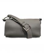 BEARDSLEYビアズリー）の古着「レザーショルダーバッグ」｜グレー