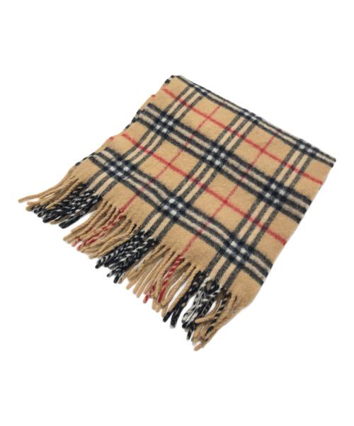 BURBERRY LONDON（バーバリーロンドン）BURBERRY LONDON (バーバリーロンドン) ウールマフラー アイボリーの古着・服飾アイテム