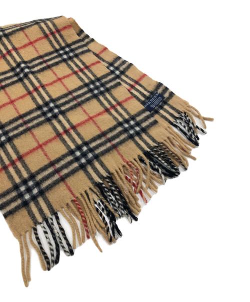 BURBERRY LONDON（バーバリーロンドン）BURBERRY LONDON (バーバリーロンドン) ウールマフラー アイボリーの古着・服飾アイテム