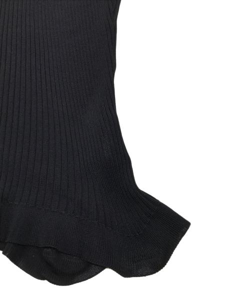 CHANEL（シャネル）CHANEL (シャネル) レーヨンリブニットキャミソール ブラック サイズ:38の古着・服飾アイテム