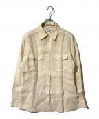 MaxMaraマックスマーラ）の古着「リネンシャツ」｜ベージュ