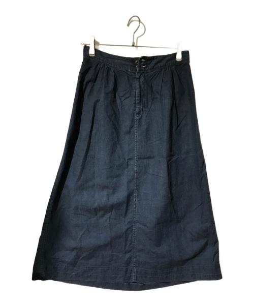 45rpm（45アールピーエム）45rpm (45アールピーエム) 藍染デニムスカート インディゴ サイズ:3の古着・服飾アイテム