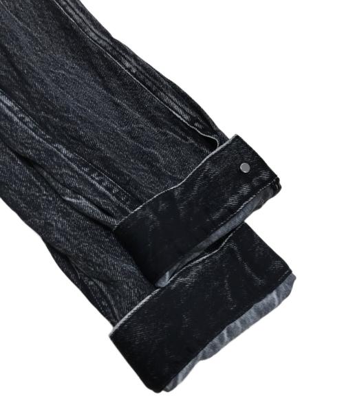 BALENCIAGA（バレンシアガ）BALENCIAGA (バレンシアガ) デニム転写プリント ストレッチジャケット グレー サイズ:Lの古着・服飾アイテム